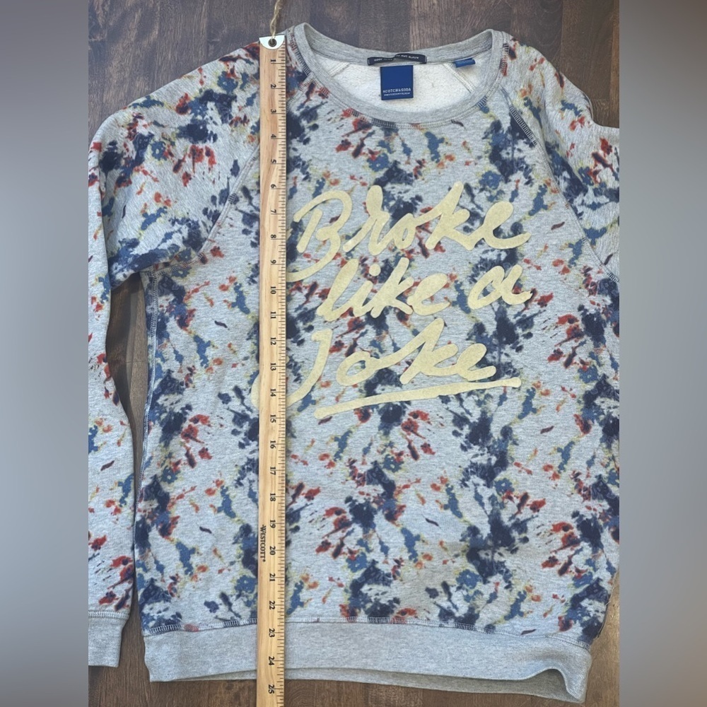 Scotch & Soda crew neck sweater | BROKE LIKE A JOKE abstract sweater men unisex - Picture 11 of 12